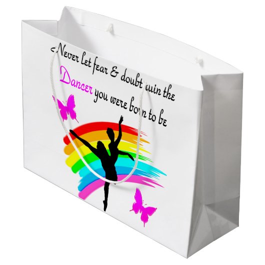 DANSERQUOTE LARGE CADEAUTASJE (Achterkant Gekanteld)