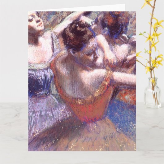 Dansers 1899 Edgar Degas    Kaart (Gele Bloem)
