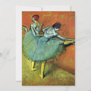 Dansers aan de Bar door Edgar Degas, Vintage Balle Kaart