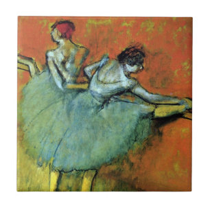 Dansers aan de Bar door Edgar Degas, Vintage Balle Tegeltje