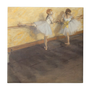 Dansers aan de Bar door Edgar Degas, Vintage Balle Tegeltje
