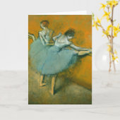 dansers aan de Barre | Edgar Degas Kaart (Gele Bloem)