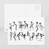 dansers briefkaart (Voorkant / Achterkant)