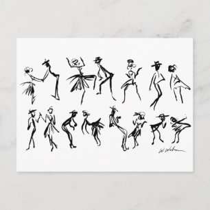 dansers briefkaart