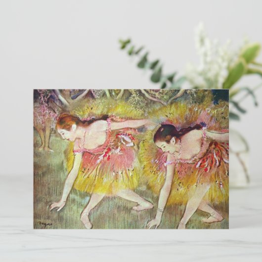 Dansers Buigend door Edgar Degas, Ballet Kunst (Staand voorkant)