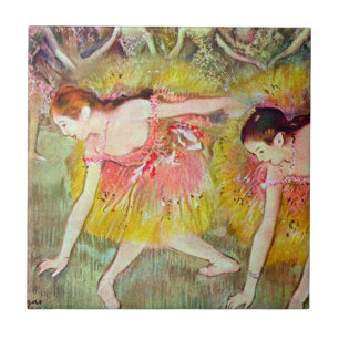 Dansers Buigend door Edgar Degas, Balletkunst Tegeltje