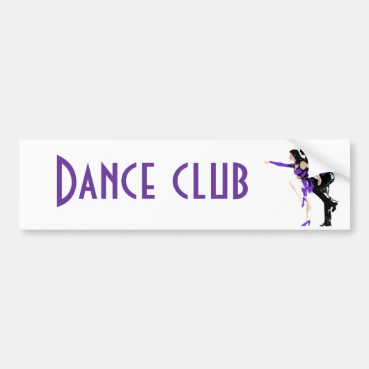 dansers bumpersticker (Voorkant)