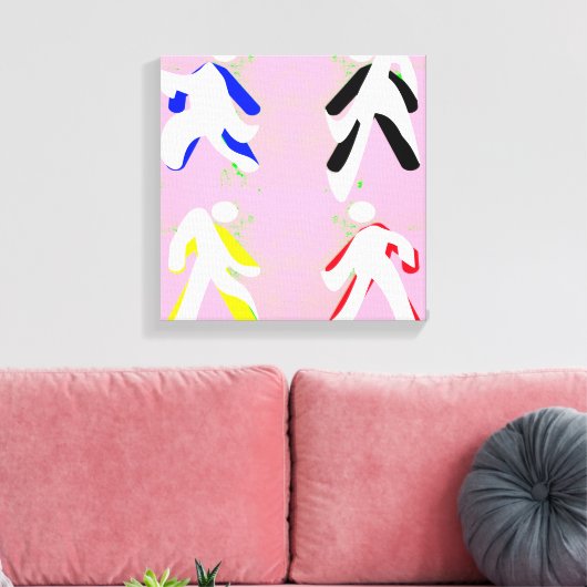 dansers canvas afdruk (Insitu (Woonkamer))