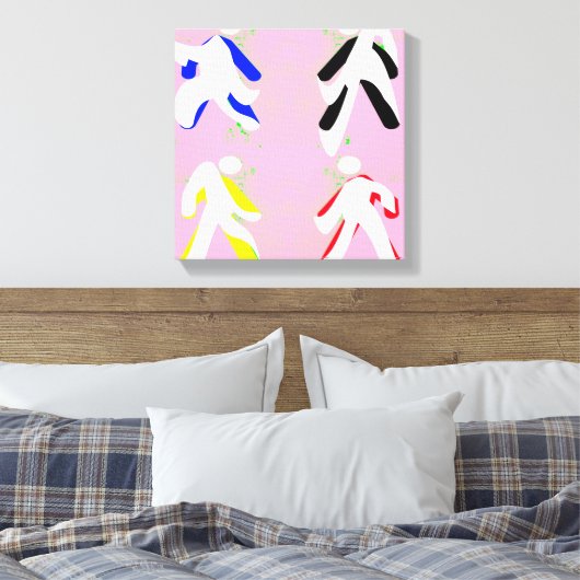 dansers canvas afdruk (Insitu (Slaapkamer))