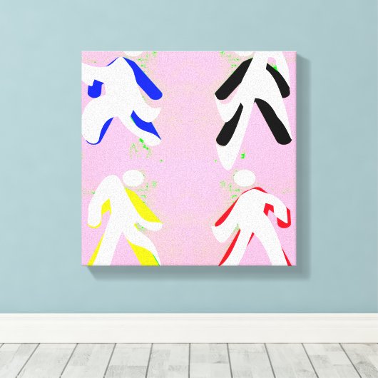 dansers canvas afdruk (Insitu (Houten vloer))