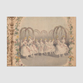 dansers collage tissuepapier