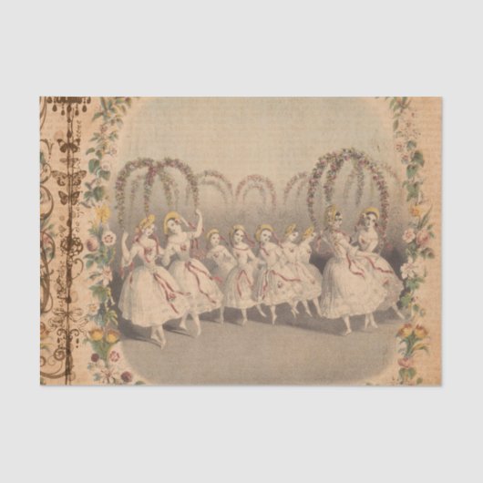 dansers collage tissuepapier (Voorkant)