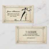 dansers dansen visitekaartje (Voorkant / Achterkant)