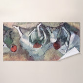 dansers die hun schoenen binden, Edgar Degas Badhanddoek (Badhanddoek)