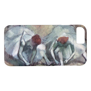 dansers die hun schoenen binden, Edgar Degas iPhone 8/7 Hoesje