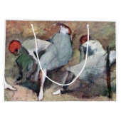 dansers die hun schoenen binden, Edgar Degas Groot Cadeauzakje (Achterkant)