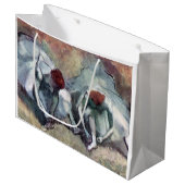 dansers die hun schoenen binden, Edgar Degas Groot Cadeauzakje (Voorkant Gekanteld)