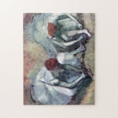 dansers die hun schoenen binden, Edgar Degas Legpuzzel (Verticaal)
