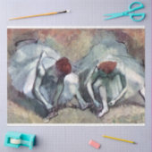dansers die hun schoenen binden, Edgar Degas Tissuepapier (Craft)