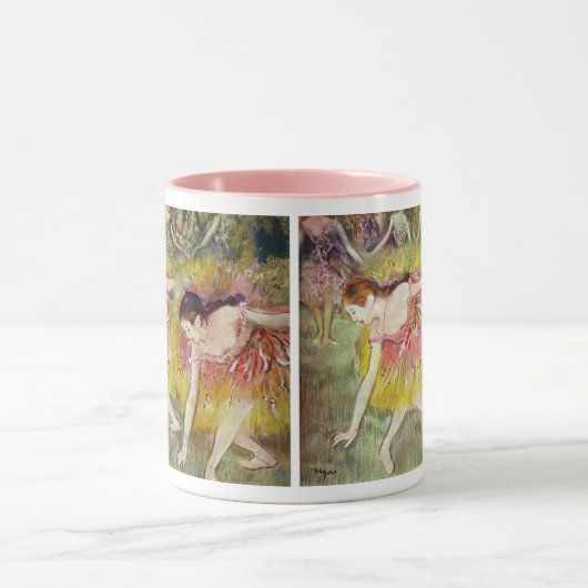 Dansers die zich bukken van Edgar Degas, Balletsku Mok (Midden)