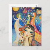 Dansers en dagdromen briefkaart (Voorkant / Achterkant)