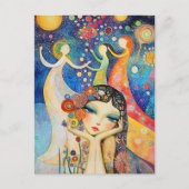 Dansers en dagdromen briefkaart (Voorkant)