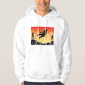 dansers en luidsprekers hoodie (Voorkant)