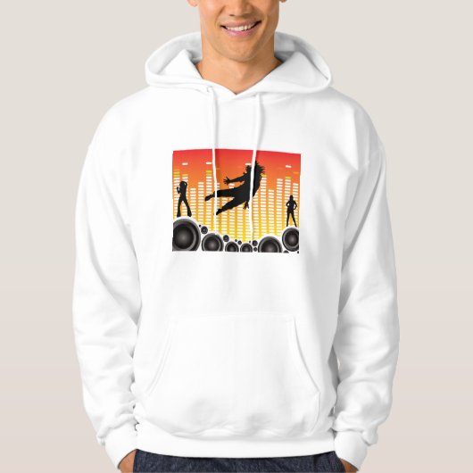 dansers en luidsprekers hoodie (Voorkant)