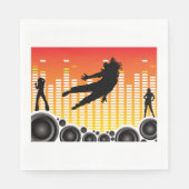 dansers en luidsprekers servet (Voorkant)