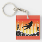 dansers en luidsprekers sleutelhanger (Voorkant)