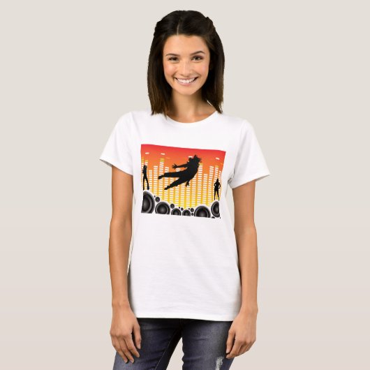 dansers en luidsprekers t-shirt (Voorkant volledig)