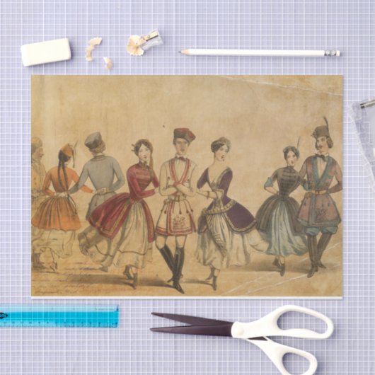  dansers Ephemera Tissuepapier (Craft)