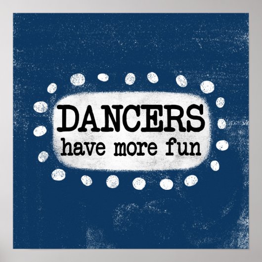 Dansers hebben meer plezier in het Posters van wan (Voorkant)