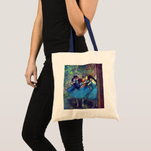 Dansers in Blauw door Edgar Degas, Vintage Ballet Tote Bag