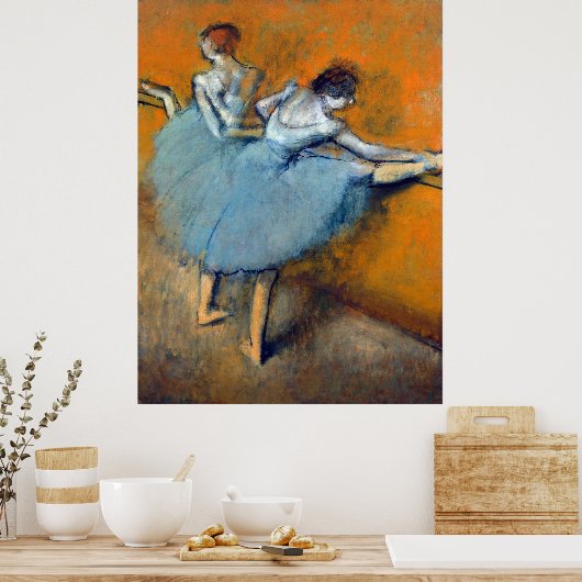 Dansers in de Barre, Edgar Degas Poster (Keuken)