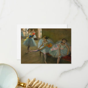 Dansers in de klas door Edgar Degas Bedankkaart