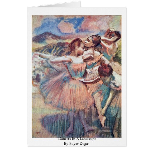 dansers in een landschap van Edgar Degas (Voorkant)