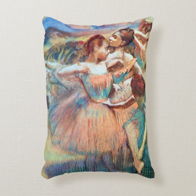 Dansers in een landschap van Edgar Degas Accent Kussen (Voorkant(Verticaal))