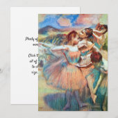 Dansers in een landschap van Edgar Degas Kaart (Voorkant / Achterkant)