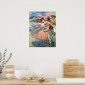 Dansers in een landschap van Edgar Degas Poster (Keuken)