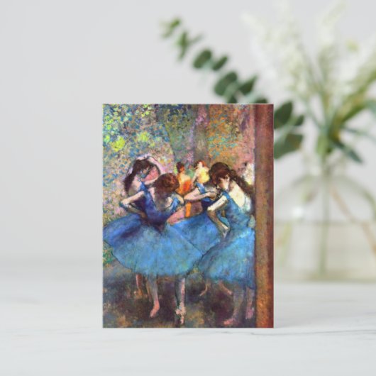 Dansers in het blauwe ballet Edgar Degas Briefkaart (Staand voorkant)