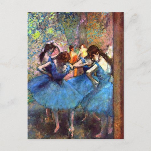 Dansers in het blauwe ballet Edgar Degas Briefkaart (Voorkant)