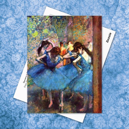 Dansers in het blauwe ballet Edgar Degas Briefkaart
