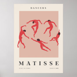 Dansers in het Rood Poster