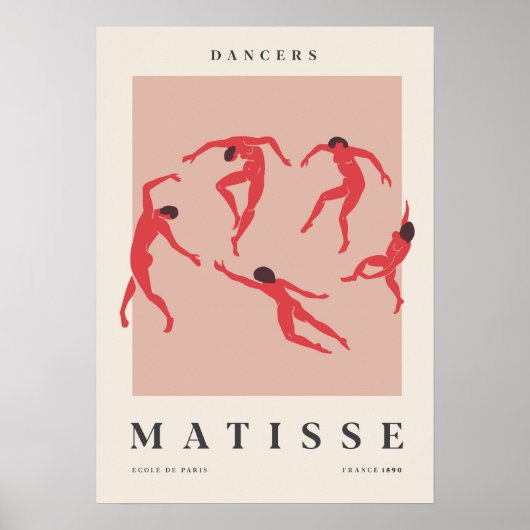 Dansers in het Rood Poster (Voorkant)