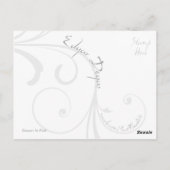 dansers in roze briefkaart (Achterkant)