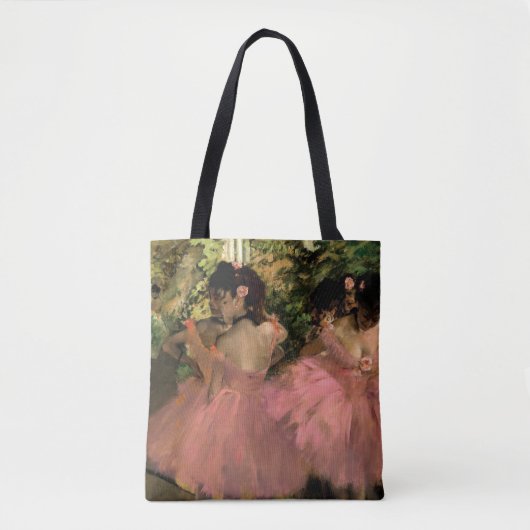 Dansers in Roze Degas Tote Bag (Voorkant)