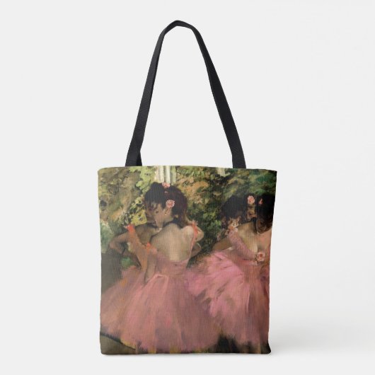 Dansers in Roze Degas Tote Bag (Achterkant)