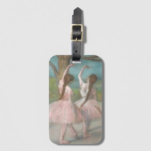 Dansers in Roze Edgar Degas Bagagelabel (Voorkant (verticaal))