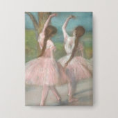 Dansers in Roze Edgar Degas Button (Voorkant)